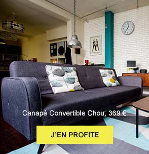 Canapé Convertible Chou, 369 € - J'EN PROFITE