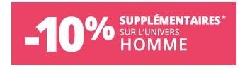 -10% supplémentaires sur les soldes Homme