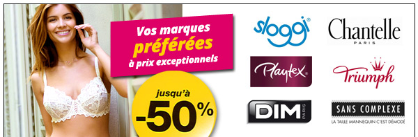 Jusqu'à -50% : Vos marque préférées à prix exceptionnels
