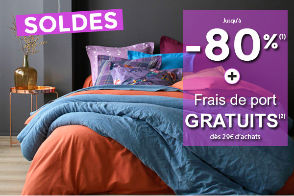 SOLDES ! Jusqu’à -80% + Frais de port gratuits*