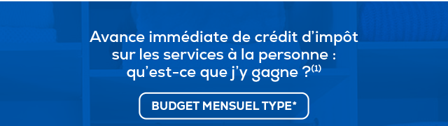 Avance immédiate de crédit d'impôt(1)