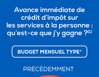 Avance immédiate de crédit d'impôt(1)