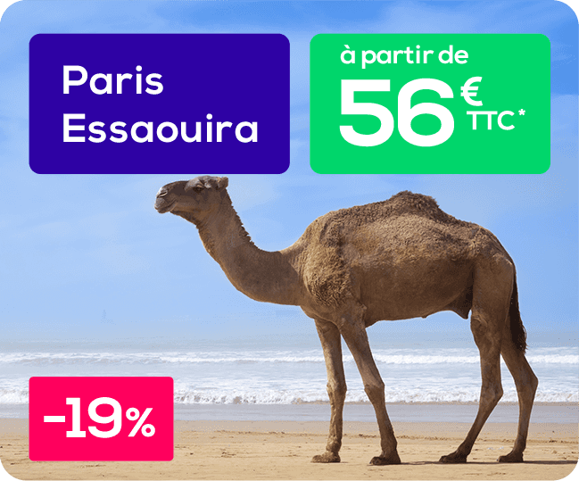 Paris Essaouira à partir de 56€ TTC*