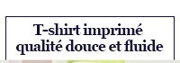 T-shirt imprimé qualité douce et fluide