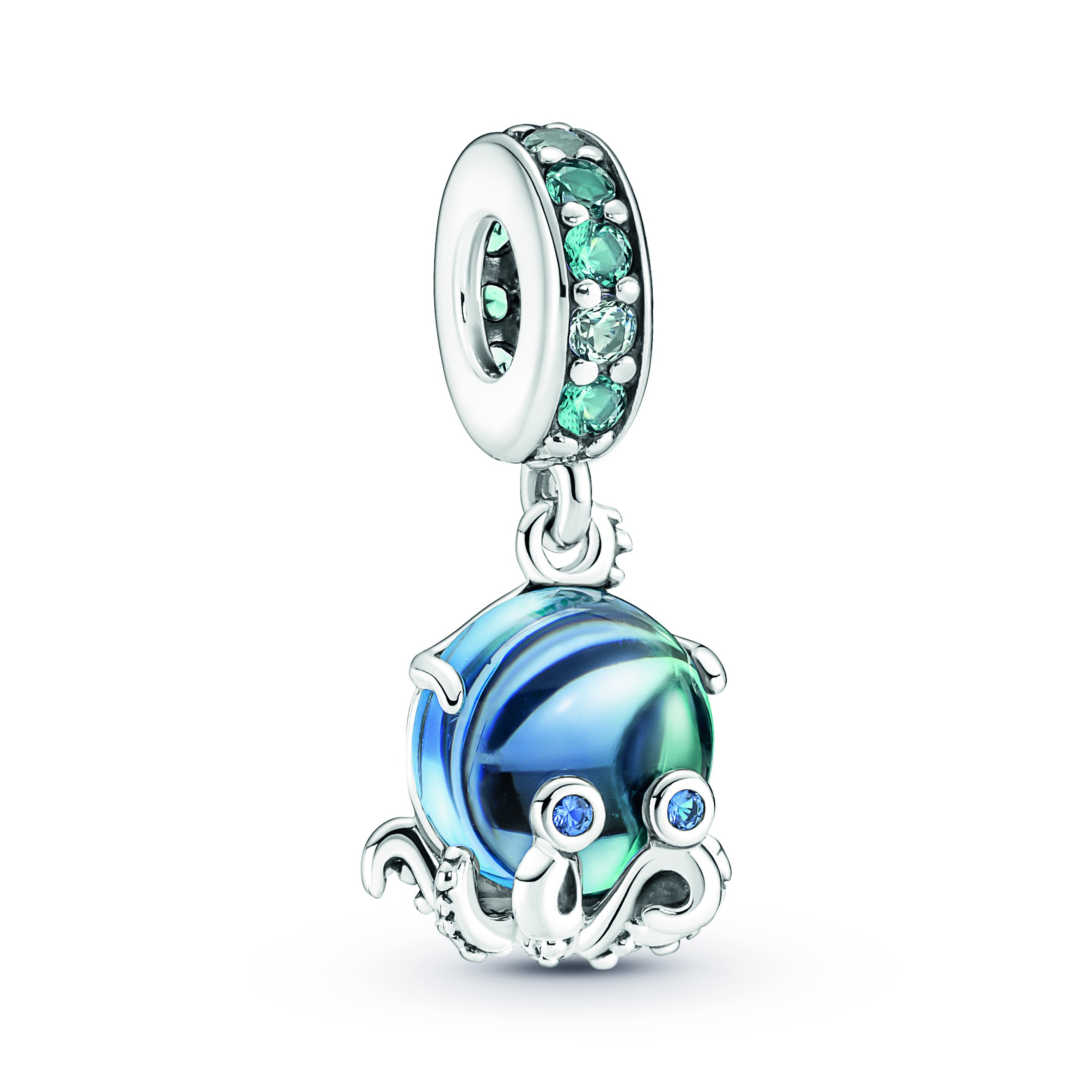 Charm Pendant Poulpe Adorable en Verre de Murano