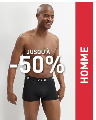 HOMME JUSQU'À -50%