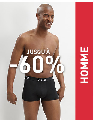 HOMME JUSQU'À -60%