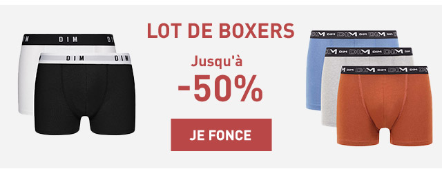 Lot de boxers jusqu'à -50%